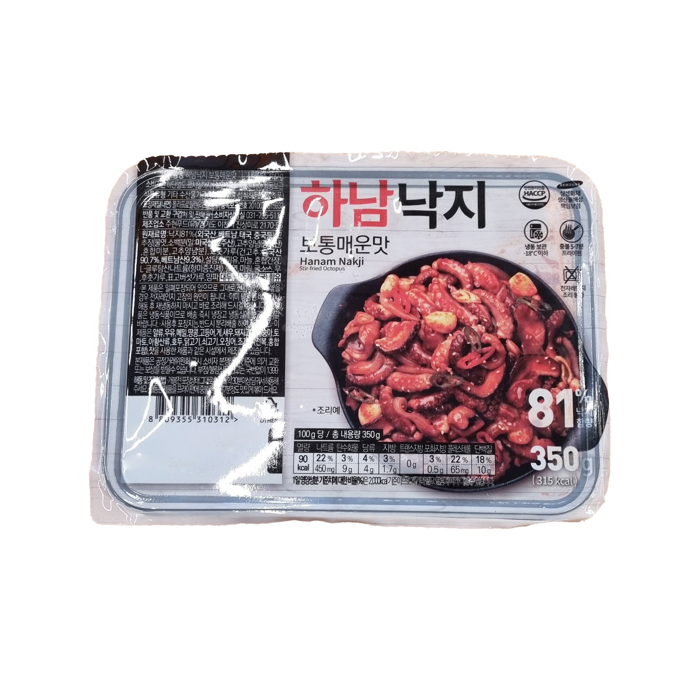 HANAM Stir-fried baby octopus normal spicy 하남 낙지 보통매운맛 350g
